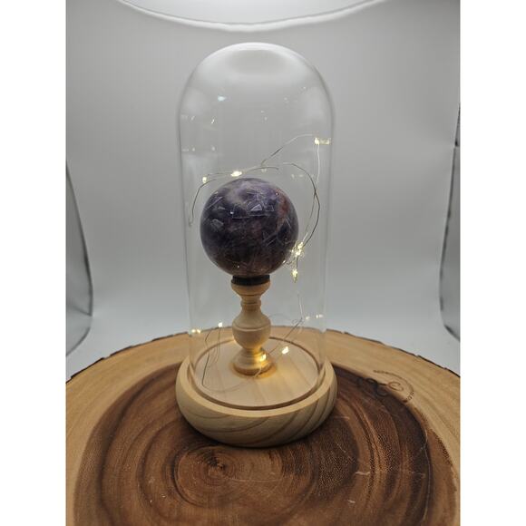 Amethyst Sphere With Case 60mm - Picture 8 of 10